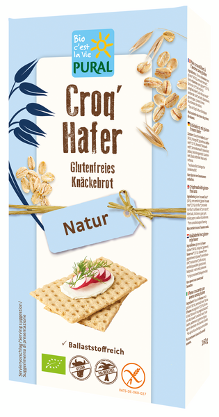 PURAL Croq'Hafer Natur glutenfrei 160 g