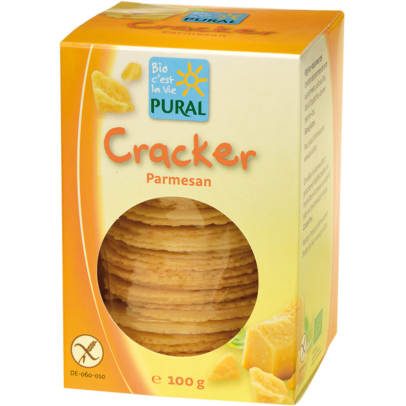 PURAL Cräcker Parmesan glutenfrei Bio 100 g