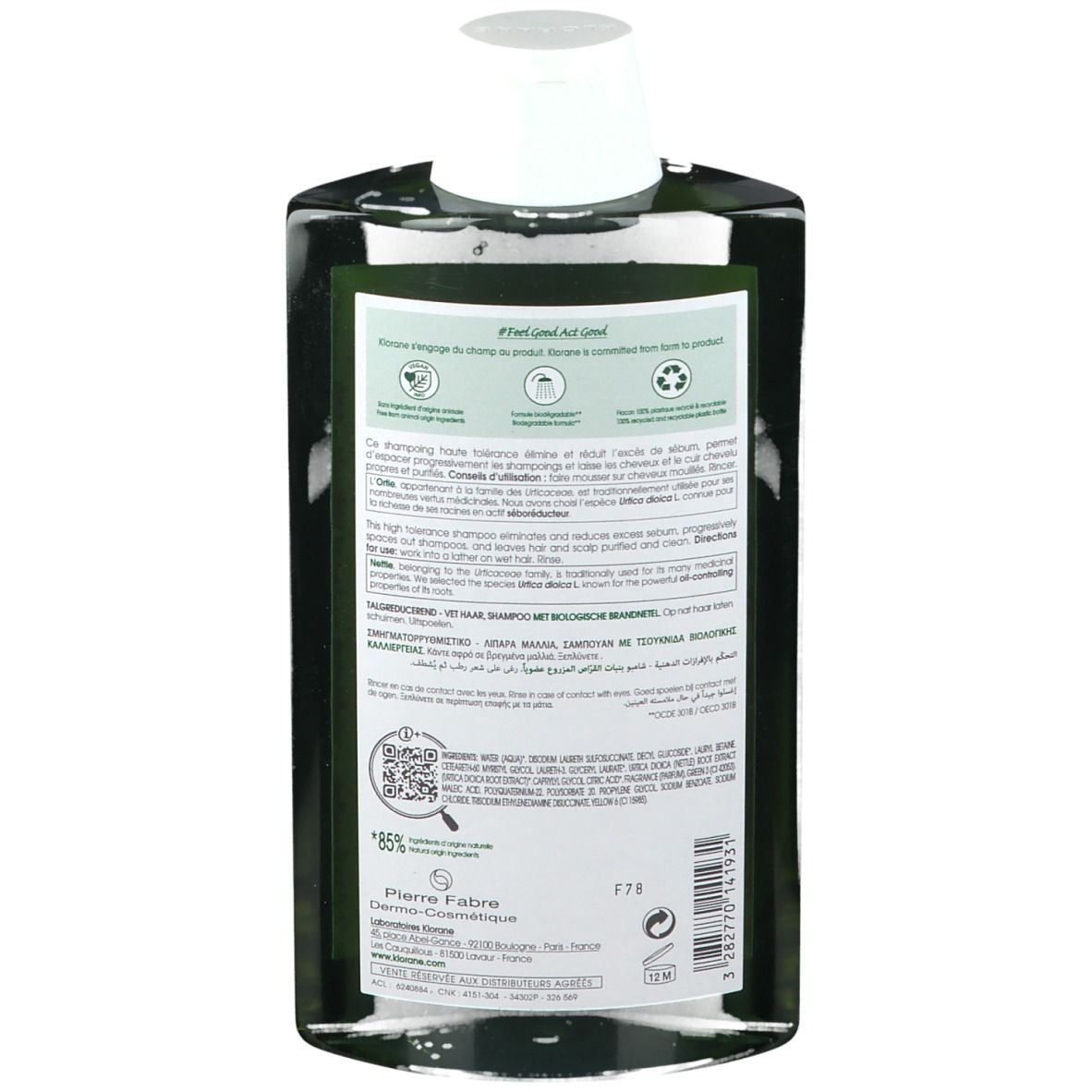 KLORANE Shampoo Brennnessel 400 ml