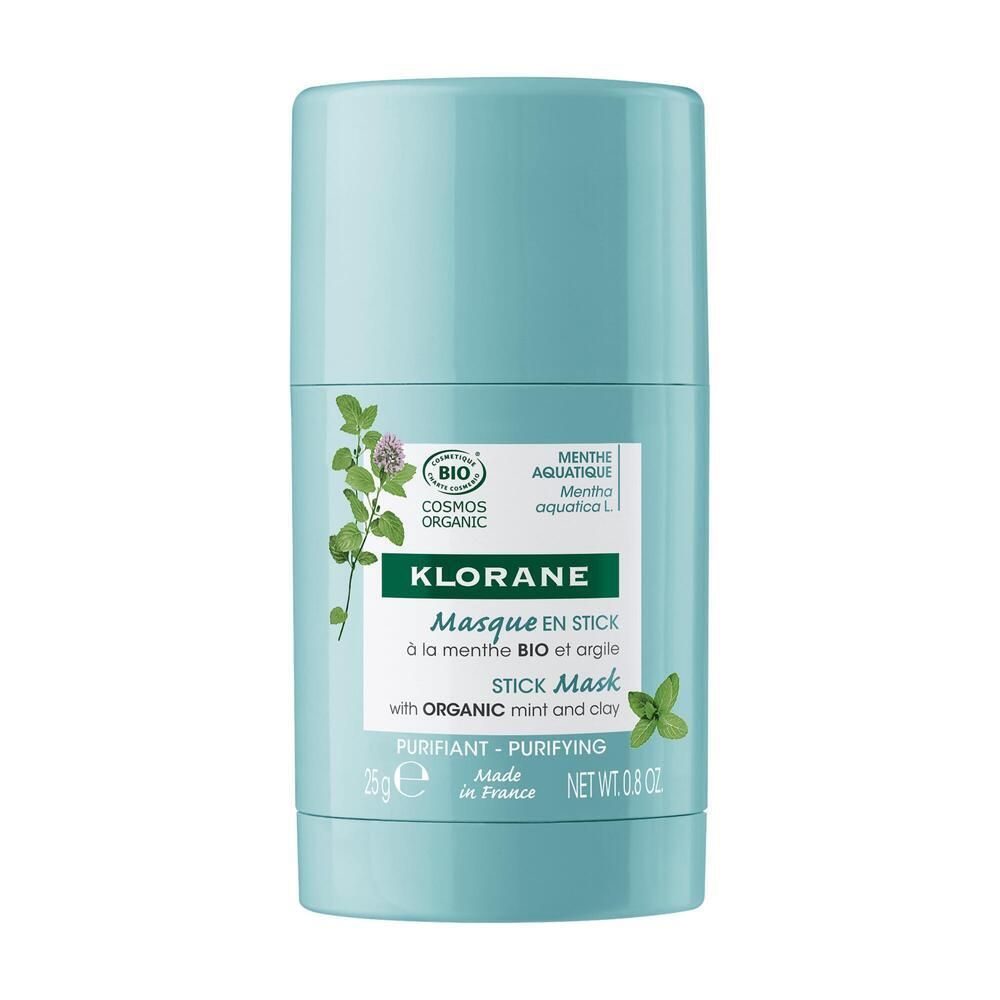 KLORANE Stick Gesichtsmaske Wasserminze Bio 25 ml