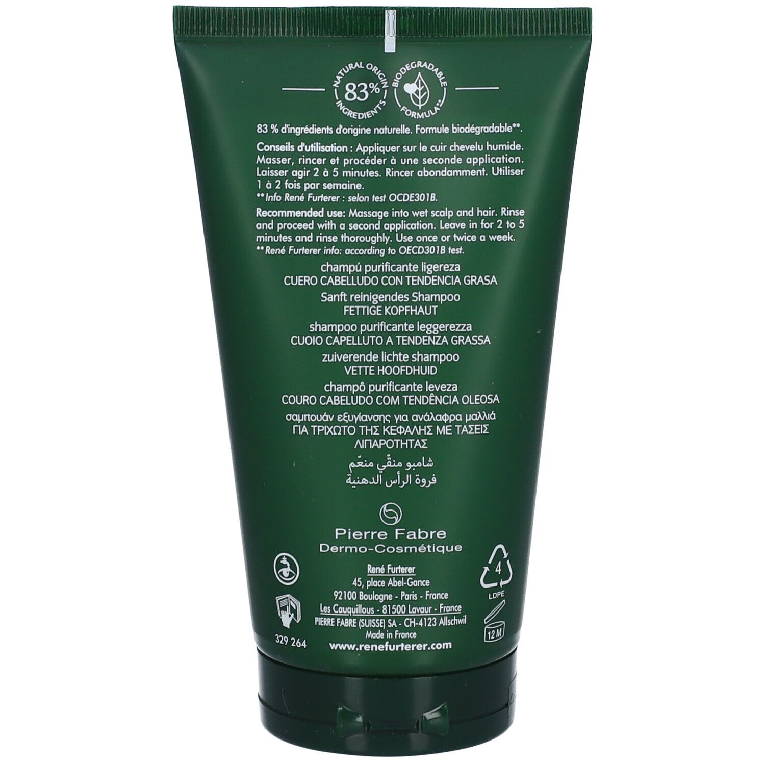 FURTERER Curbicia Shampoo Fl 150 ml