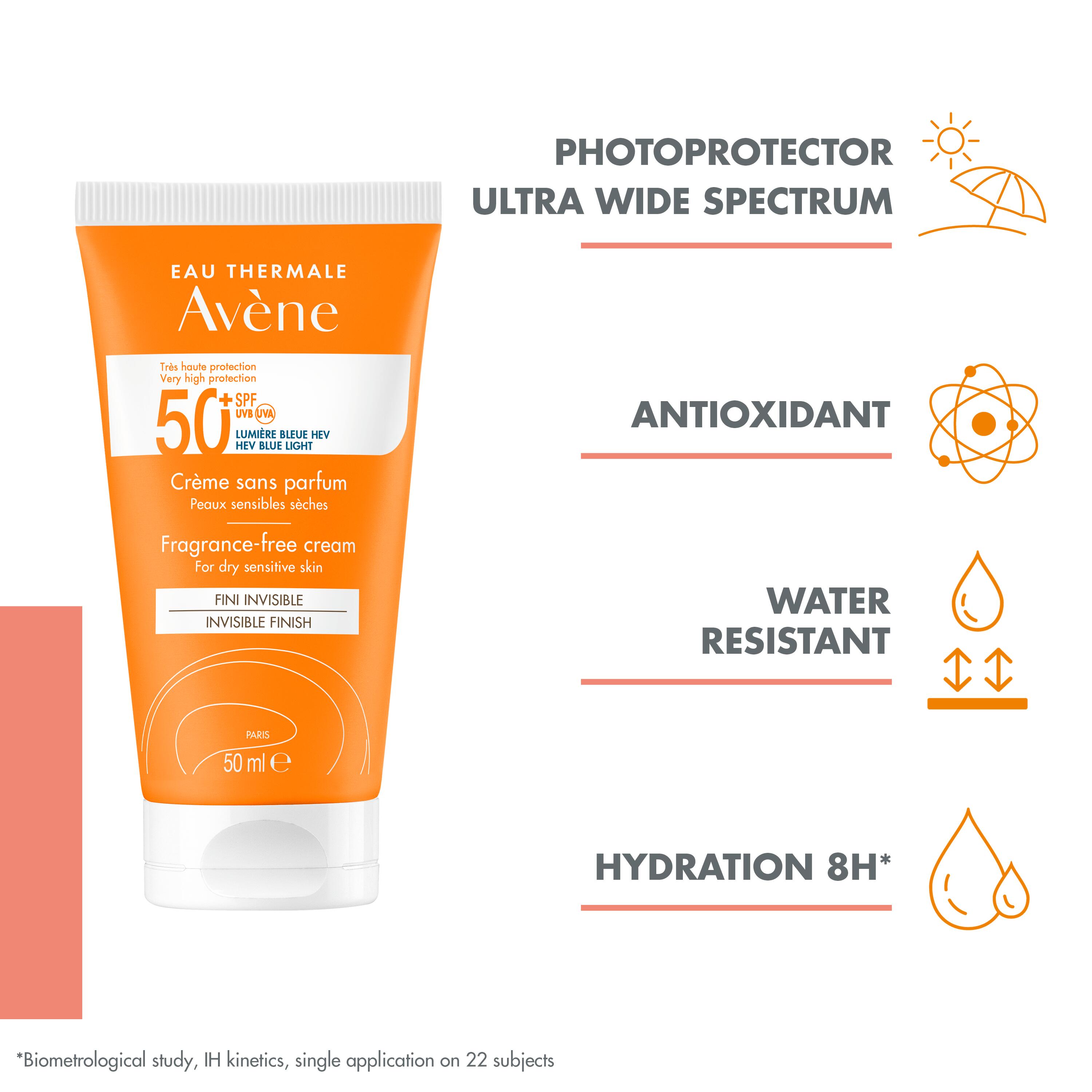 AVENE SUN Sonnencreme ohne Duft SPF50+ Tb 50 ml