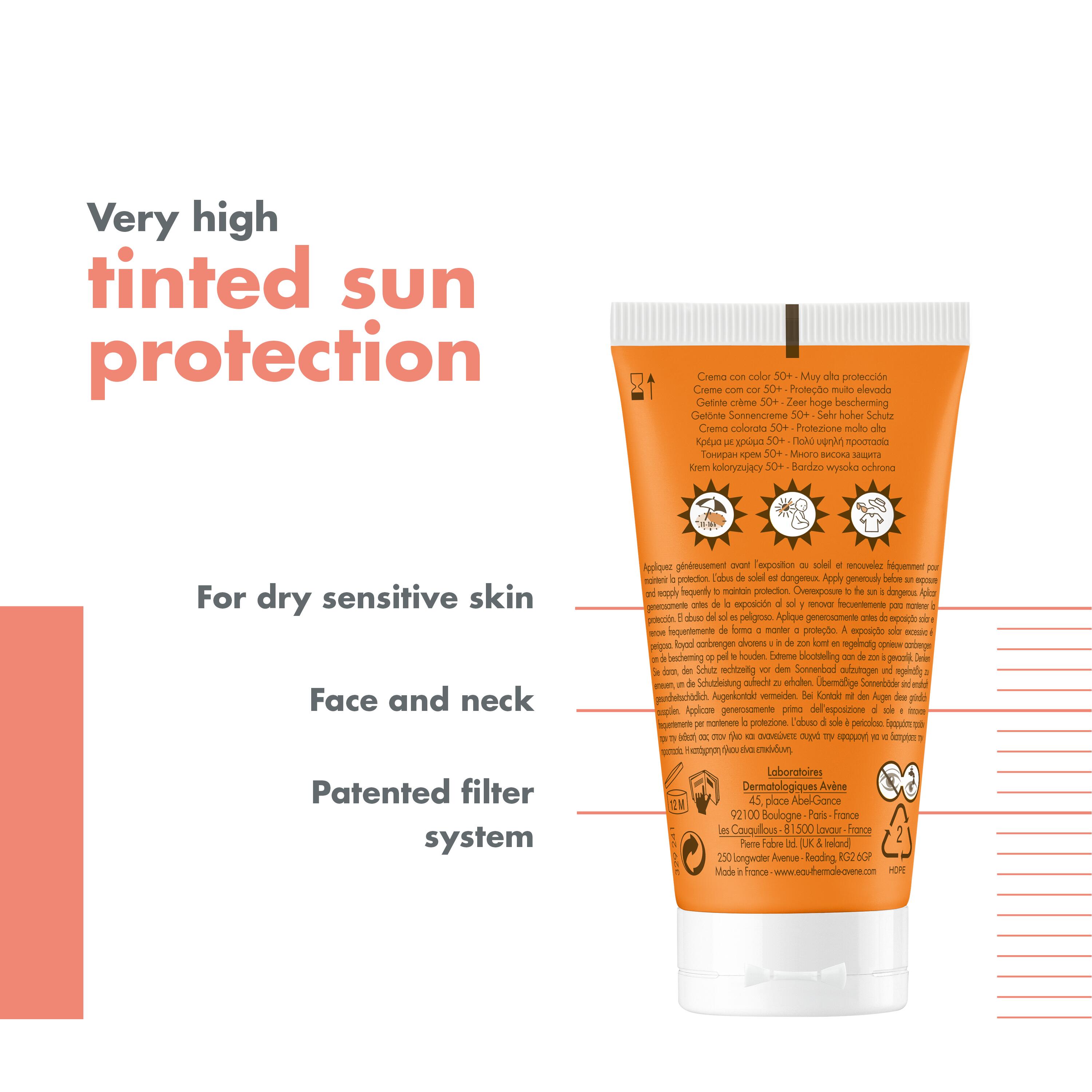 AVENE SUN Sonnencreme getönt SPF50+ Tb 50 ml
