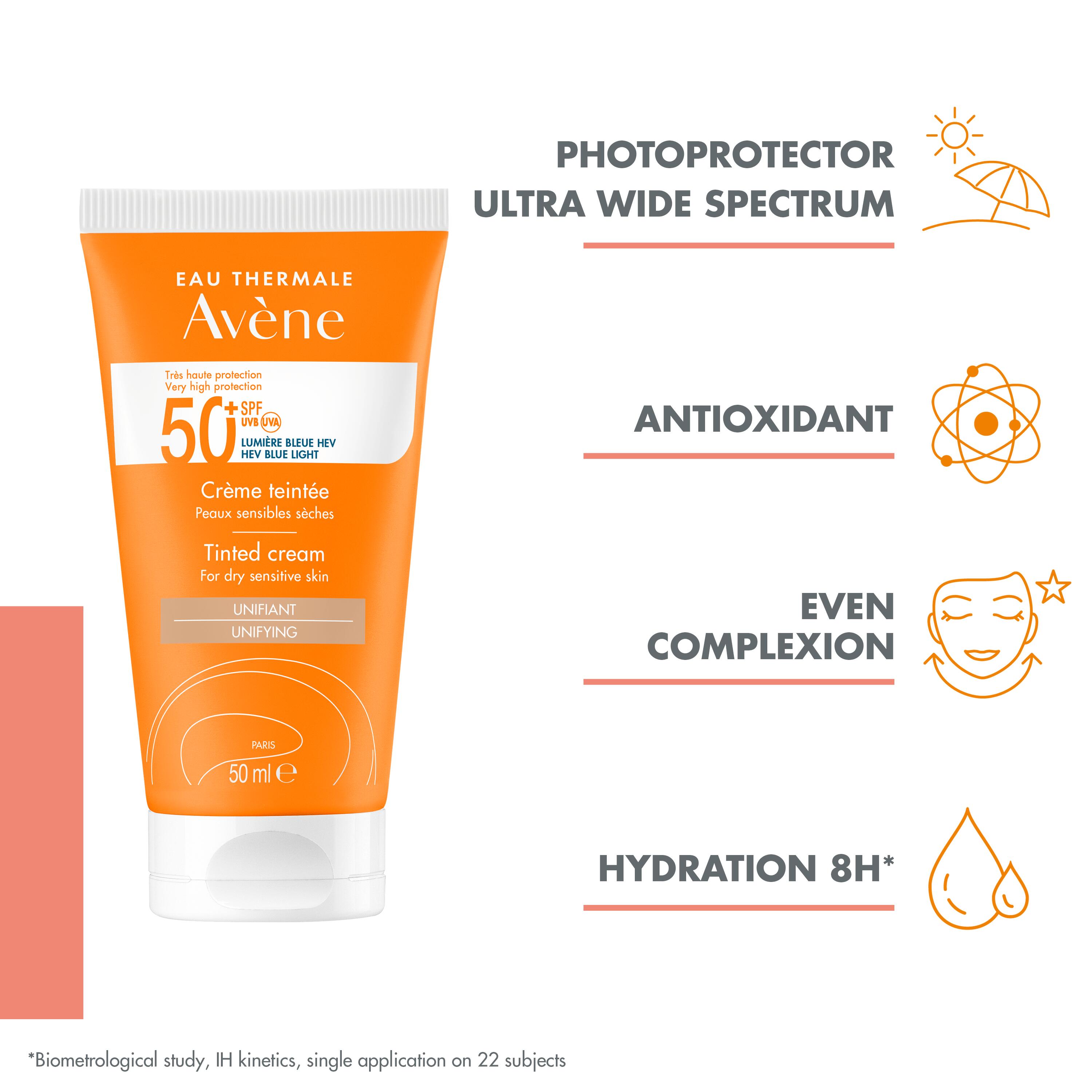 AVENE SUN Sonnencreme getönt SPF50+ Tb 50 ml