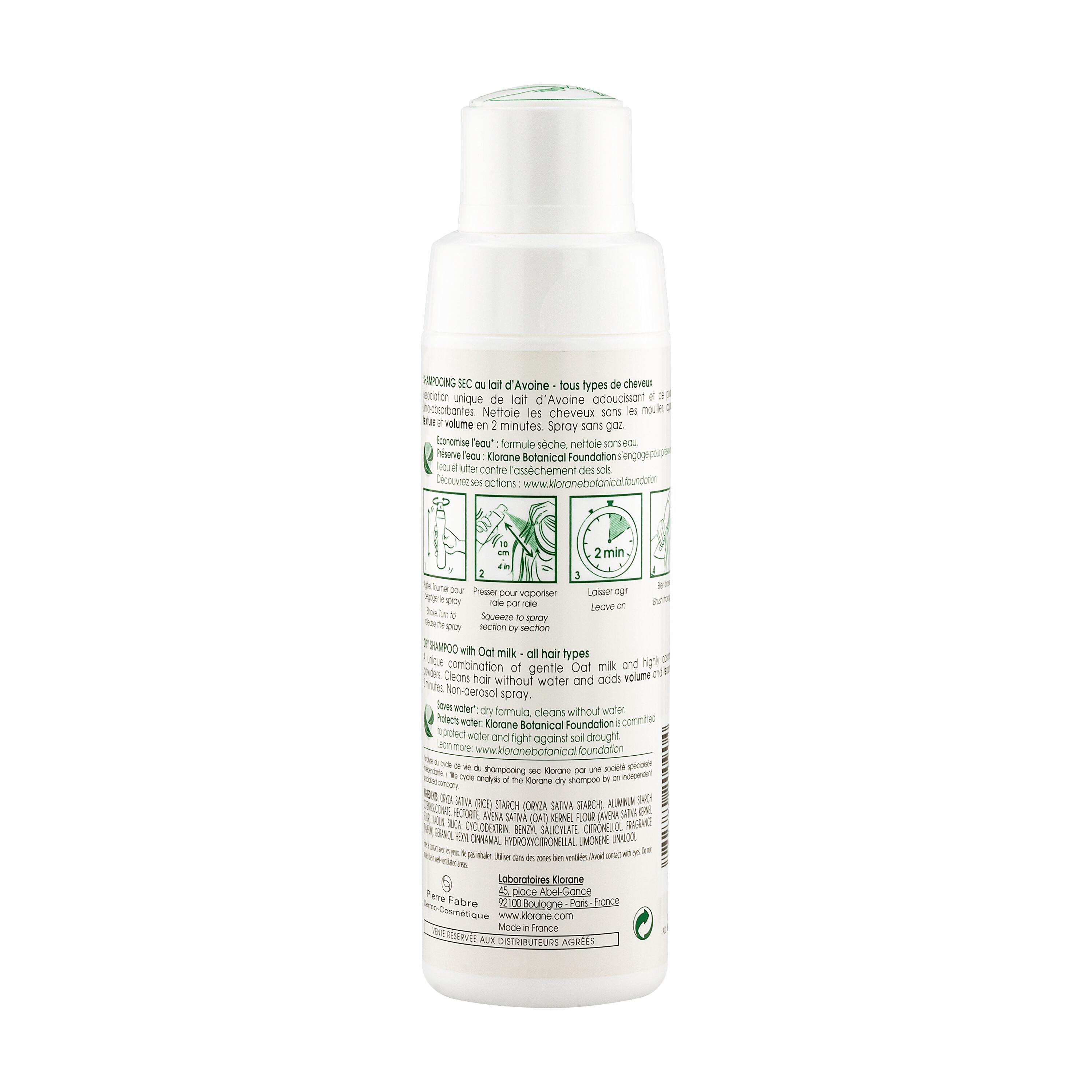 KLORANE Trockenshampoo Hafermilch Puder 50 g