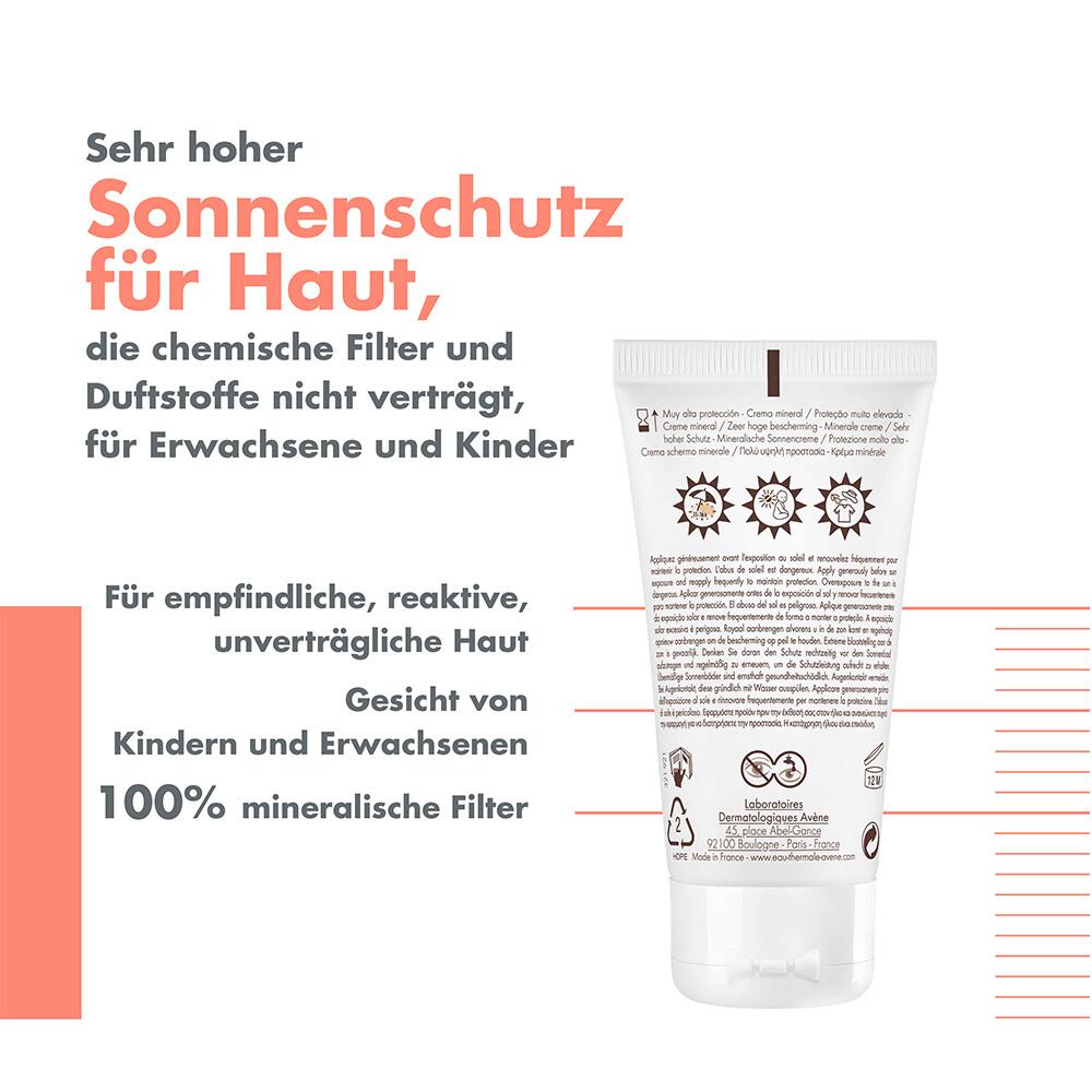 AVENE SUN Mineralische Sonnencreme SPF 50+ 50 ml