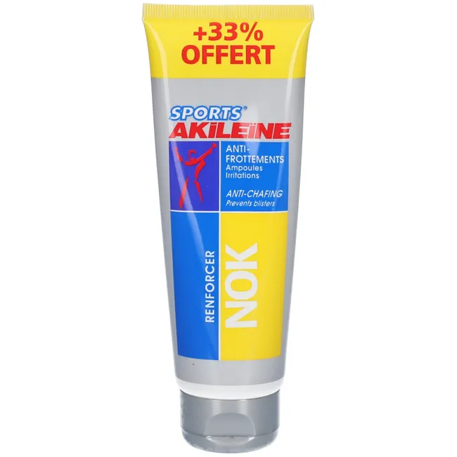 SPORTS AKILEINE NOK Creme geg Reibung +33% 100 ml