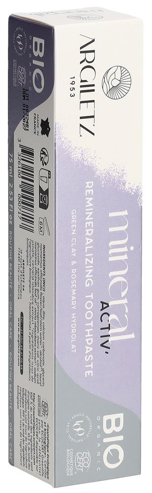 ARGILETZ Zahnpasta Rosmarin Bio 75 ml
