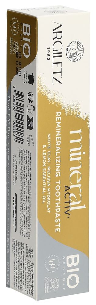 ARGILETZ Zahnpasta Zitrone Bio 75 ml