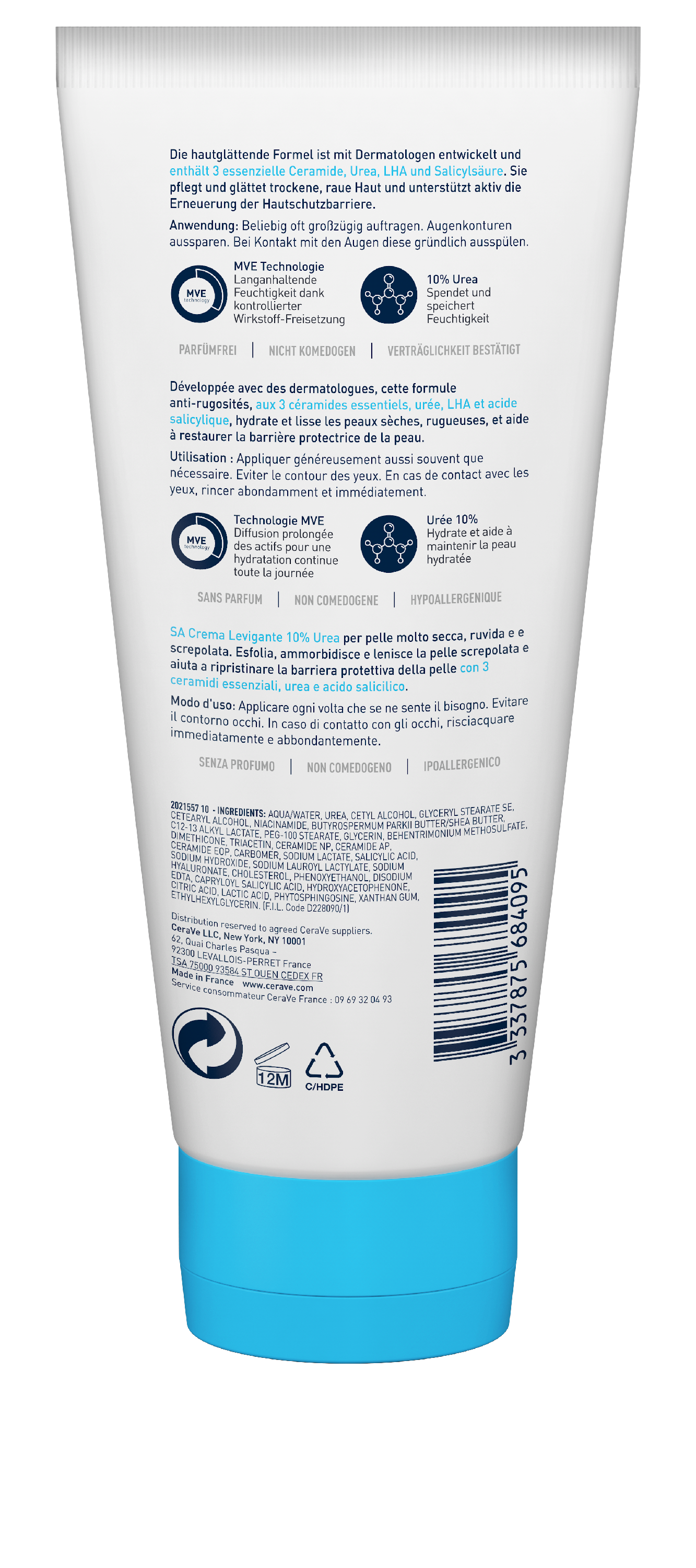 CERAVE SA Glättende Feuchtigkeitscreme Tb 177 ml