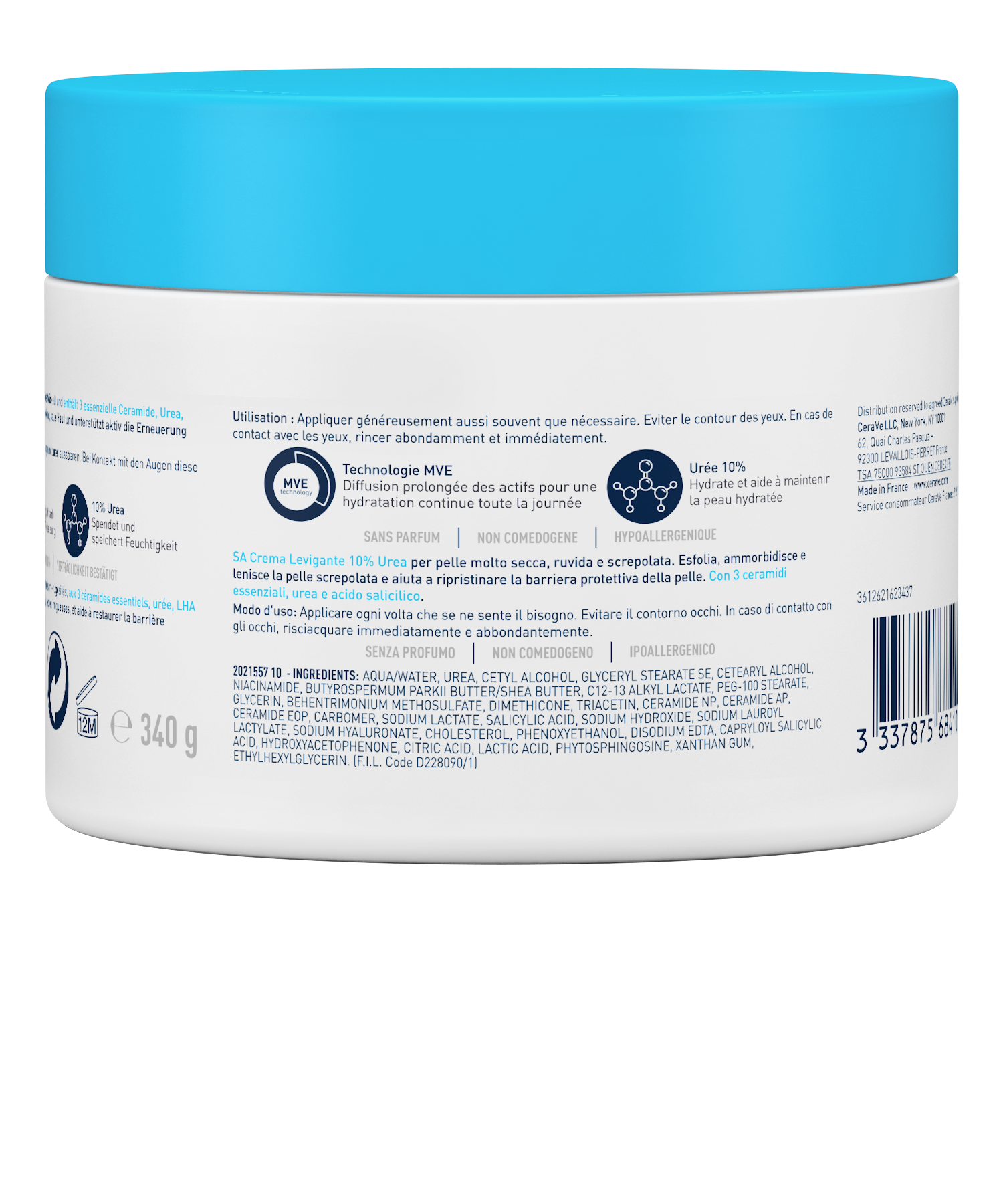 CERAVE SA Glättende Feuchtigkeitscreme Topf 340 g