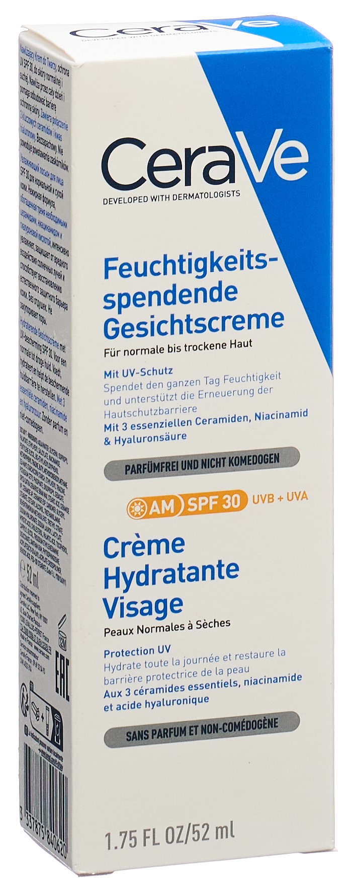 CERAVE Feuchtigkeitsspend Gesichtscr LSF30 52 ml
