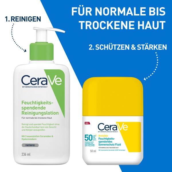CERAVE Sonnenschutz Fluid inv feuchtig LSF50 50 ml