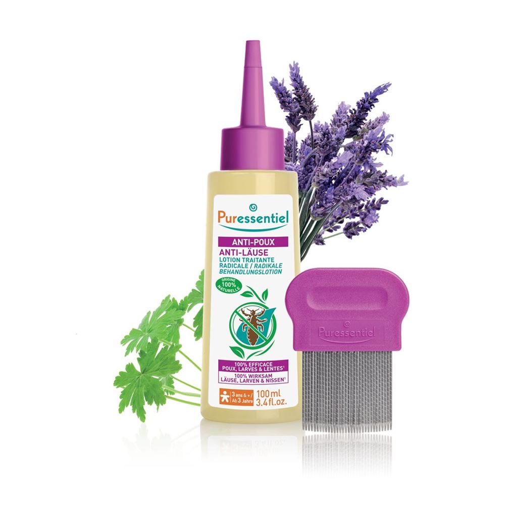 PURESSENTIEL Anti-Läuse Lotion mit Kamm 100 ml