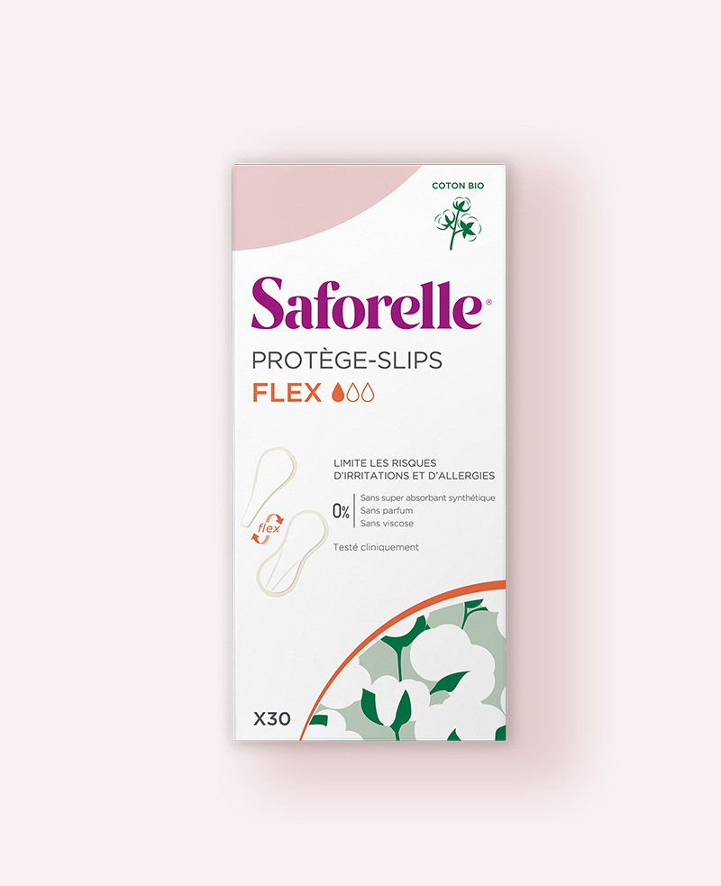 SAFORELLE Protège-slips Flex Coton BIO