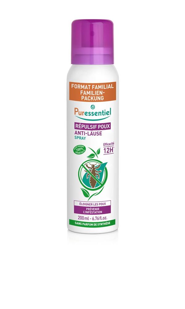 PURESSENTIEL Anti-Läuse Abwehrspr Familie 200 ml
