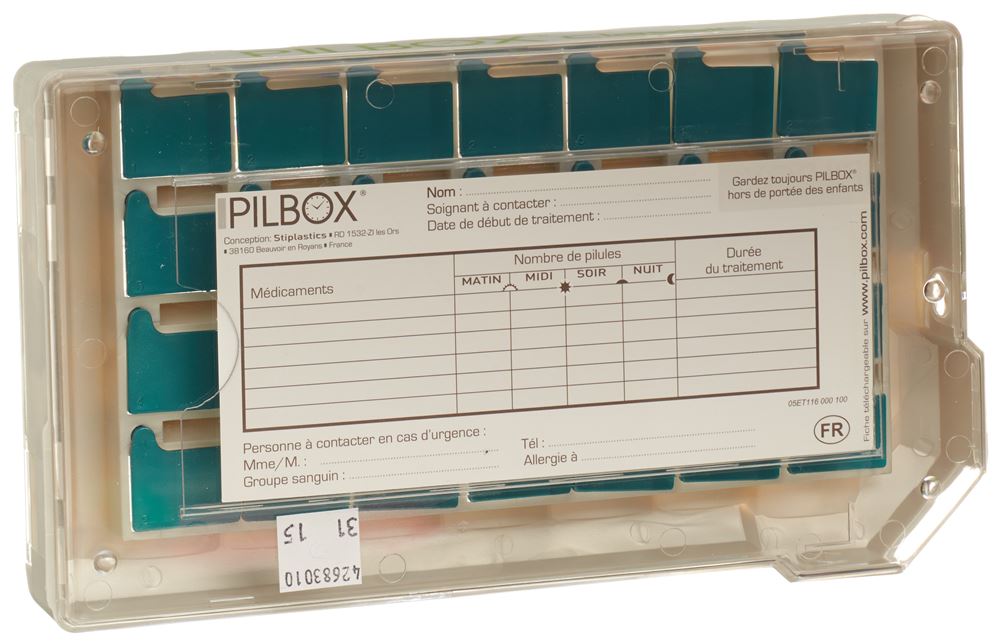 PILBOX Classic Medikamentenspender 7 Tage D/F