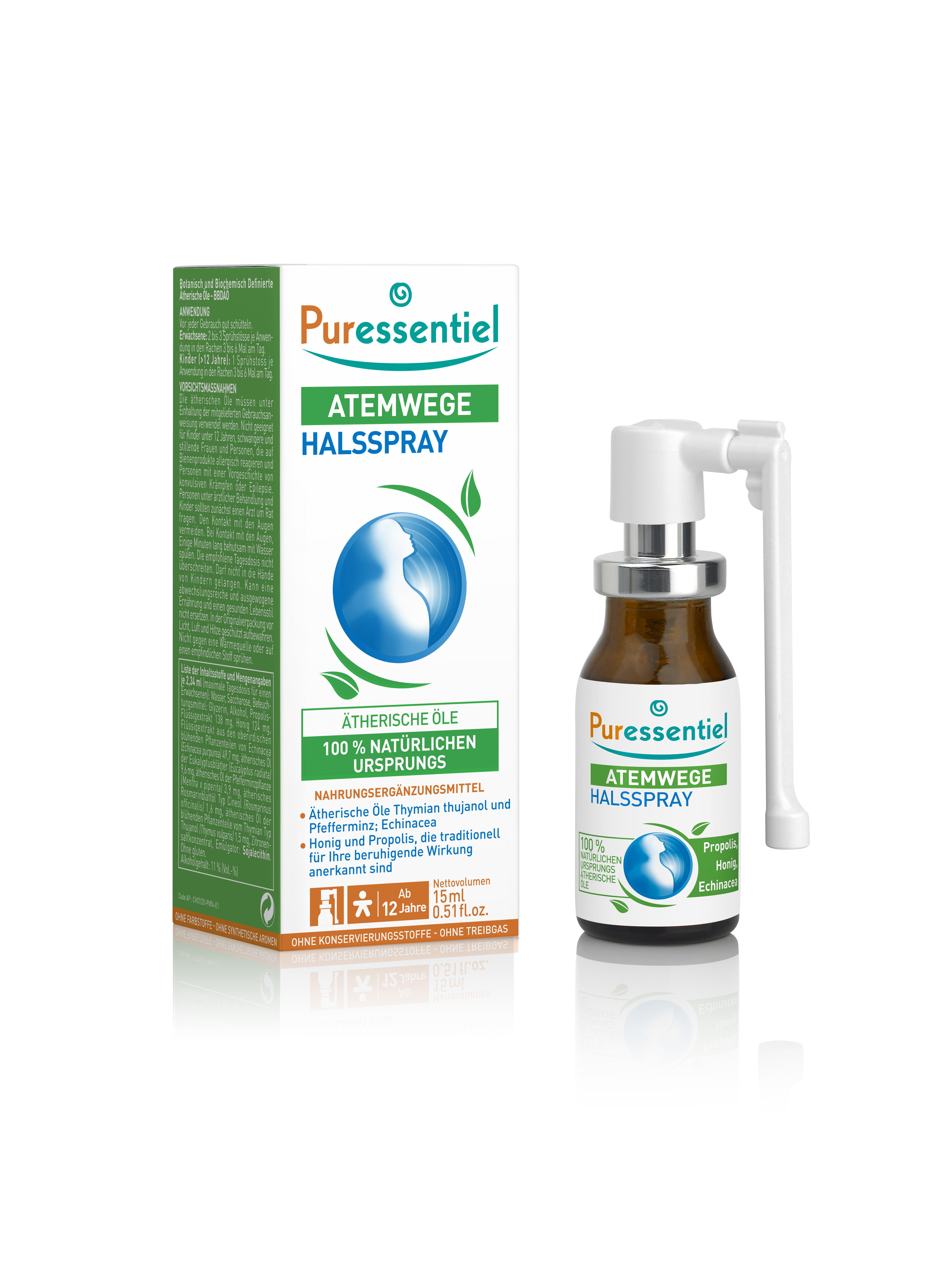 PURESSENTIEL Halsspray Atemwege 15 ml