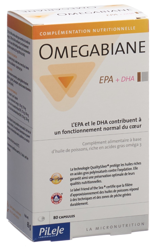 OMEGABIANE EPA + DHA Kaps 621 mg Blist 80 Stk