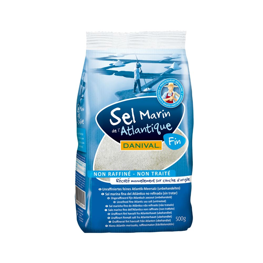 DANIVAL Salz fein aus dem Atlantik 500 g