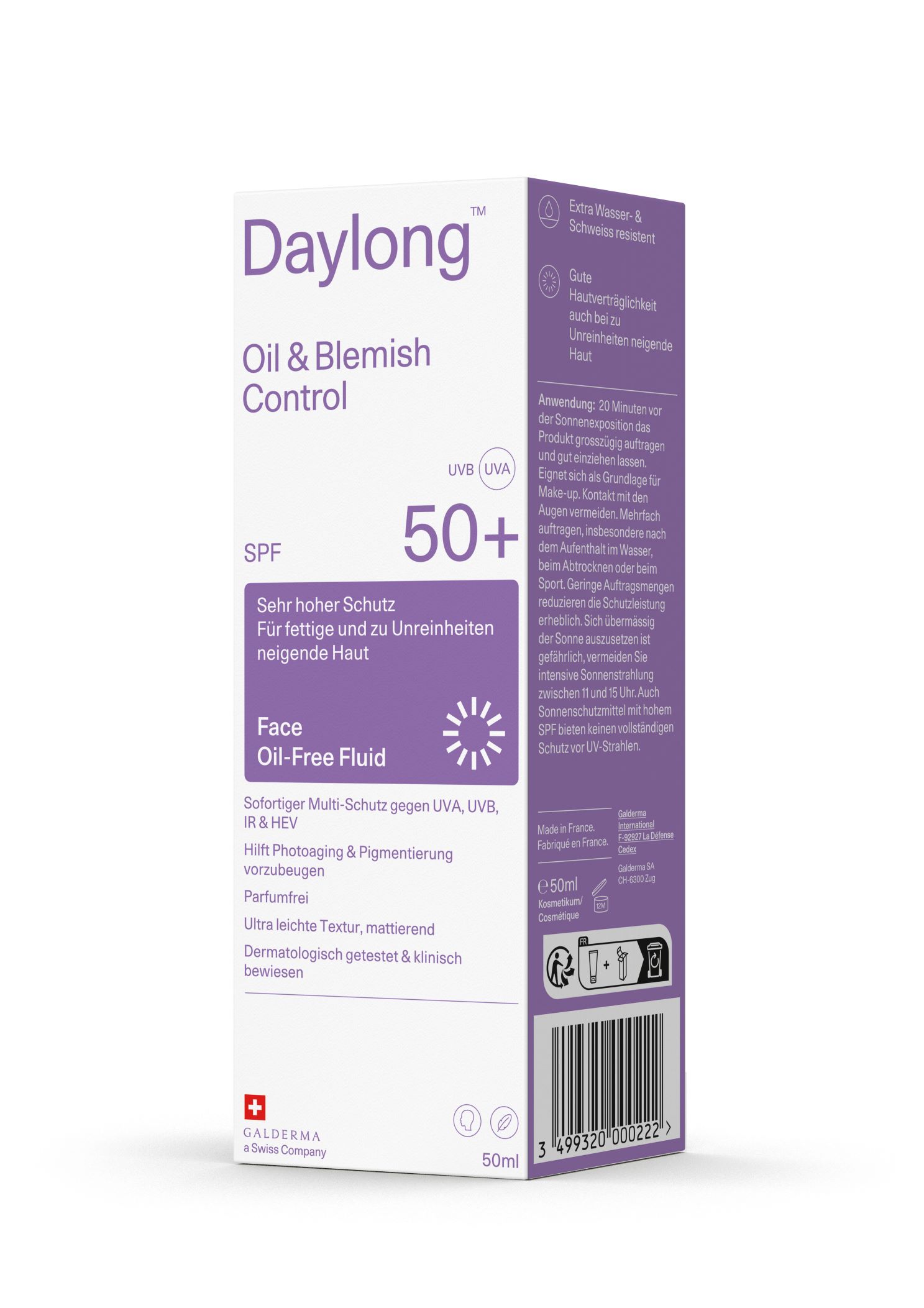DAYLONG Oil&Blem Contr Oil-Free Flu SPF50+ 50 ml