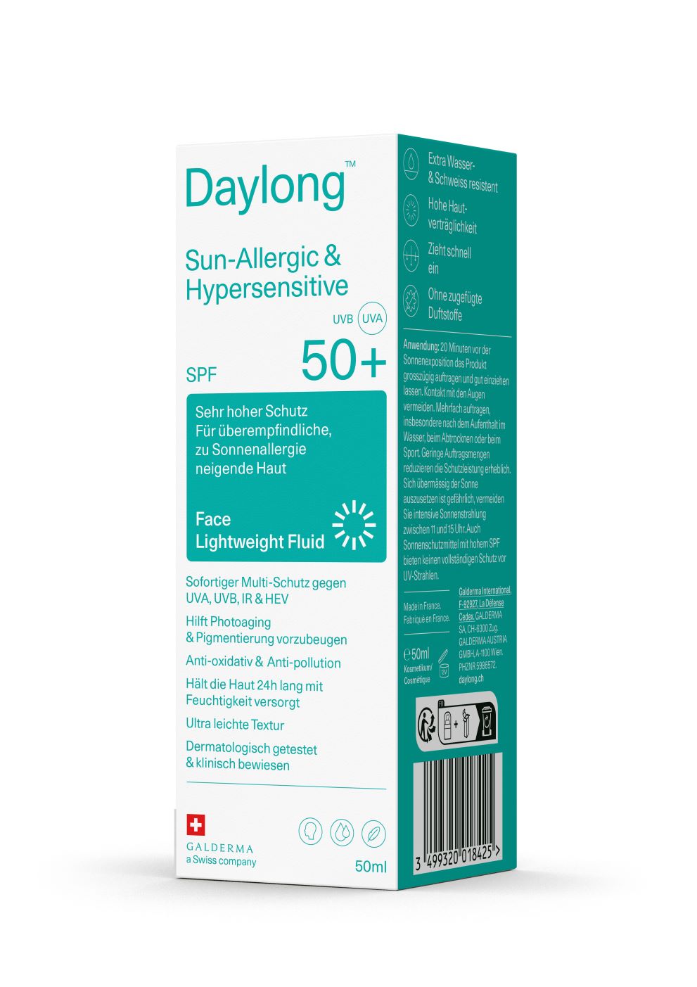DAYLONG Sun-aller&Hypersens Flu li SPF50+ 50 ml