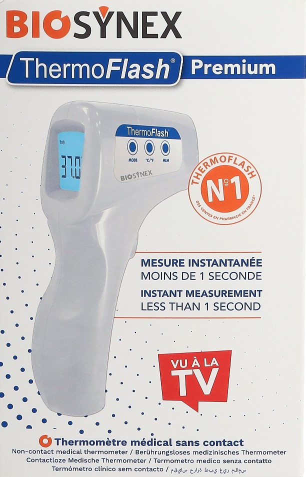 BIOSYNEX ThermoFlash Infrar-Thermometer kontaktlos