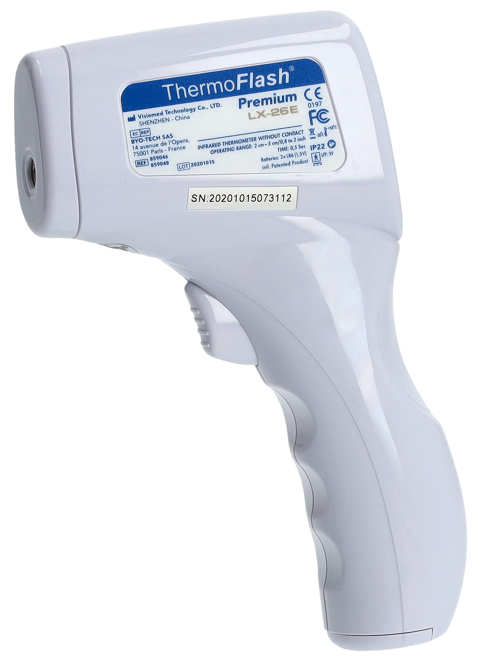 BIOSYNEX ThermoFlash Infrar-Thermometer kontaktlos