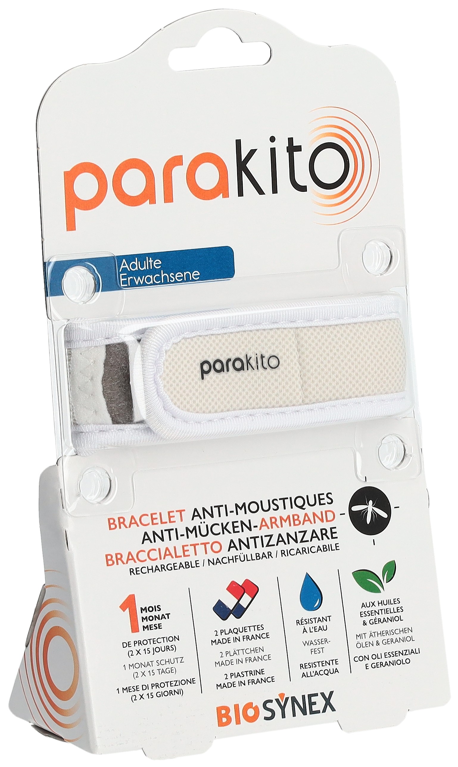 PARAKITO Armband Erwachsene weiss