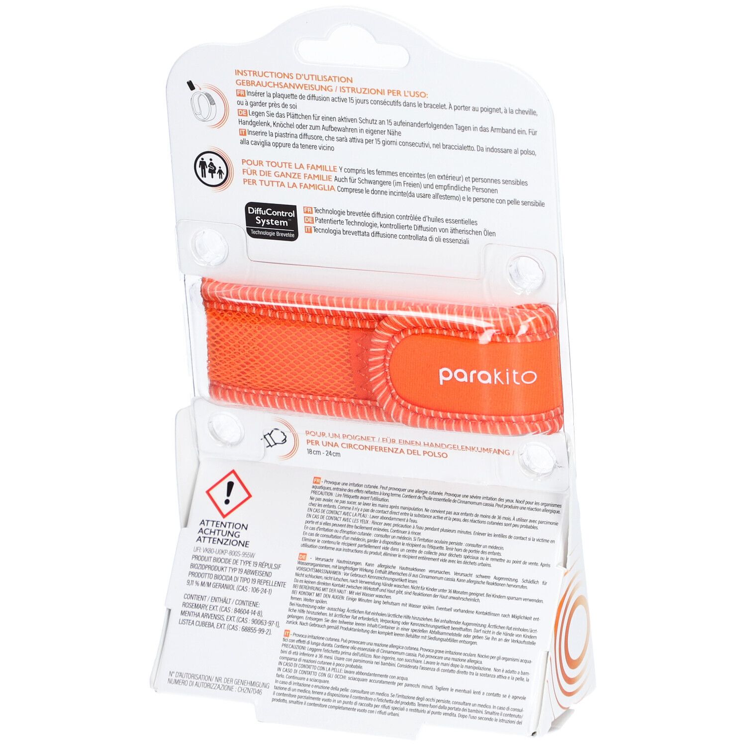 PARAKITO Armband Erwachsene Summer Vibes orange