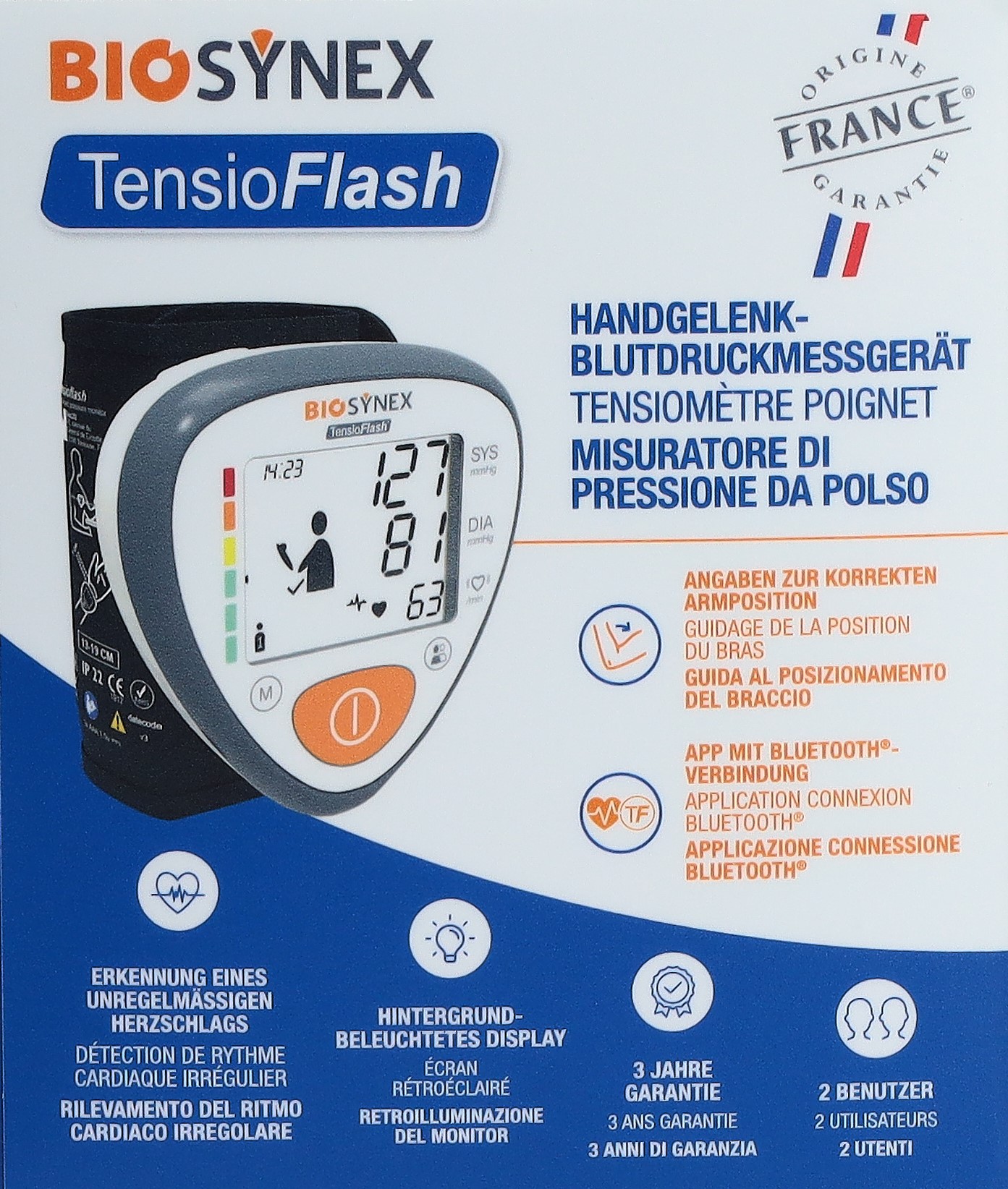 BIOSYNEX TensioFlash Blutdruckmessgerät