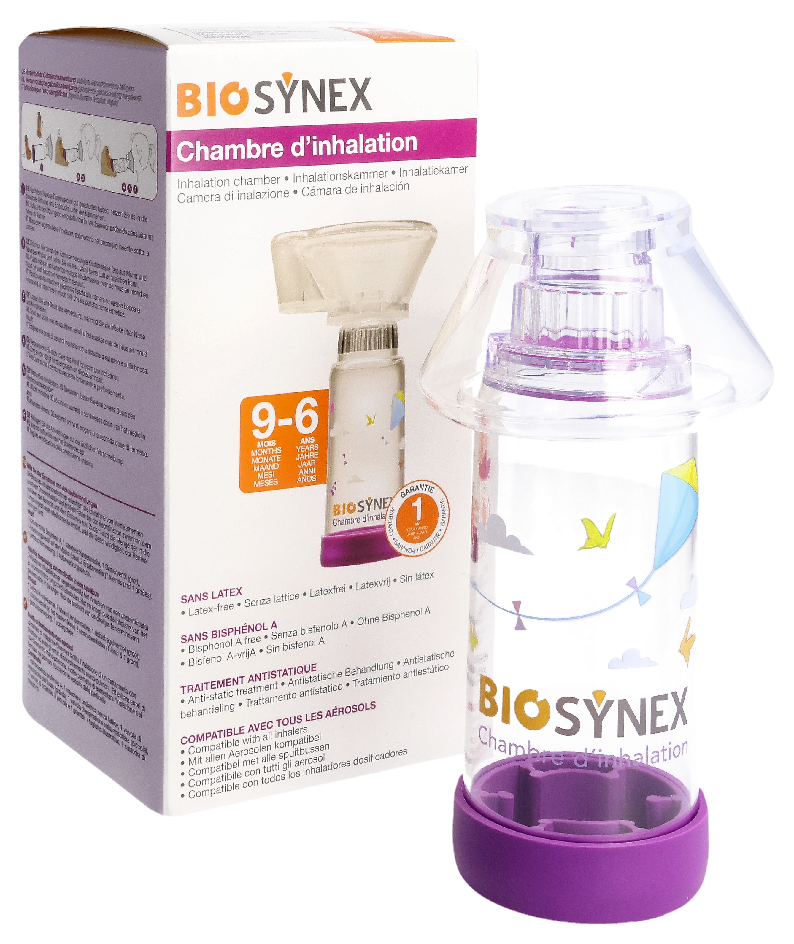 BIOSYNEX Inhalationshilfe 9Mt-6J