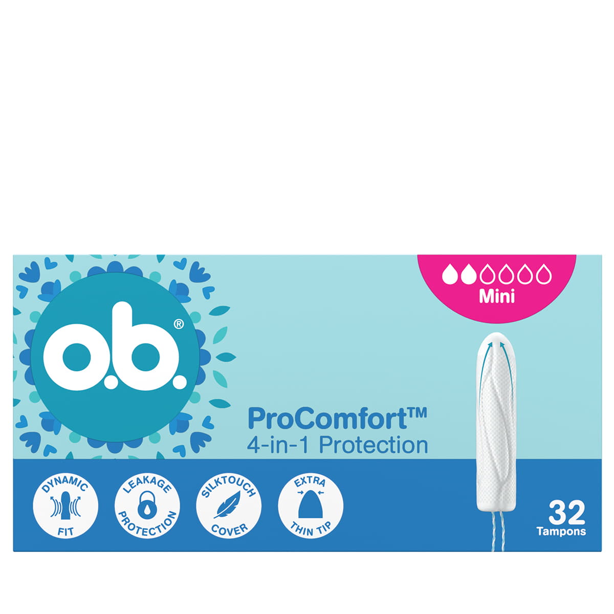 OB Tampons ProComfort Mini Karton 32 Stk