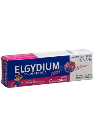 ELGYDIUM Kids rote Beeren 3-6J Zahnpasta 50 ml