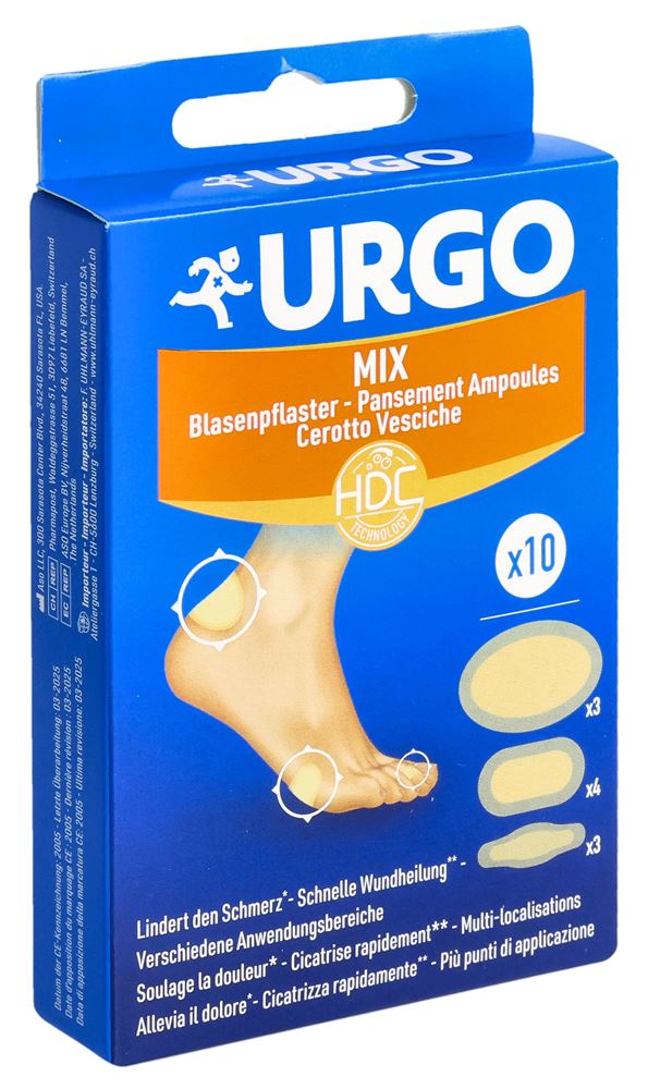 URGO Blasenpflaster Mix 10 Stk