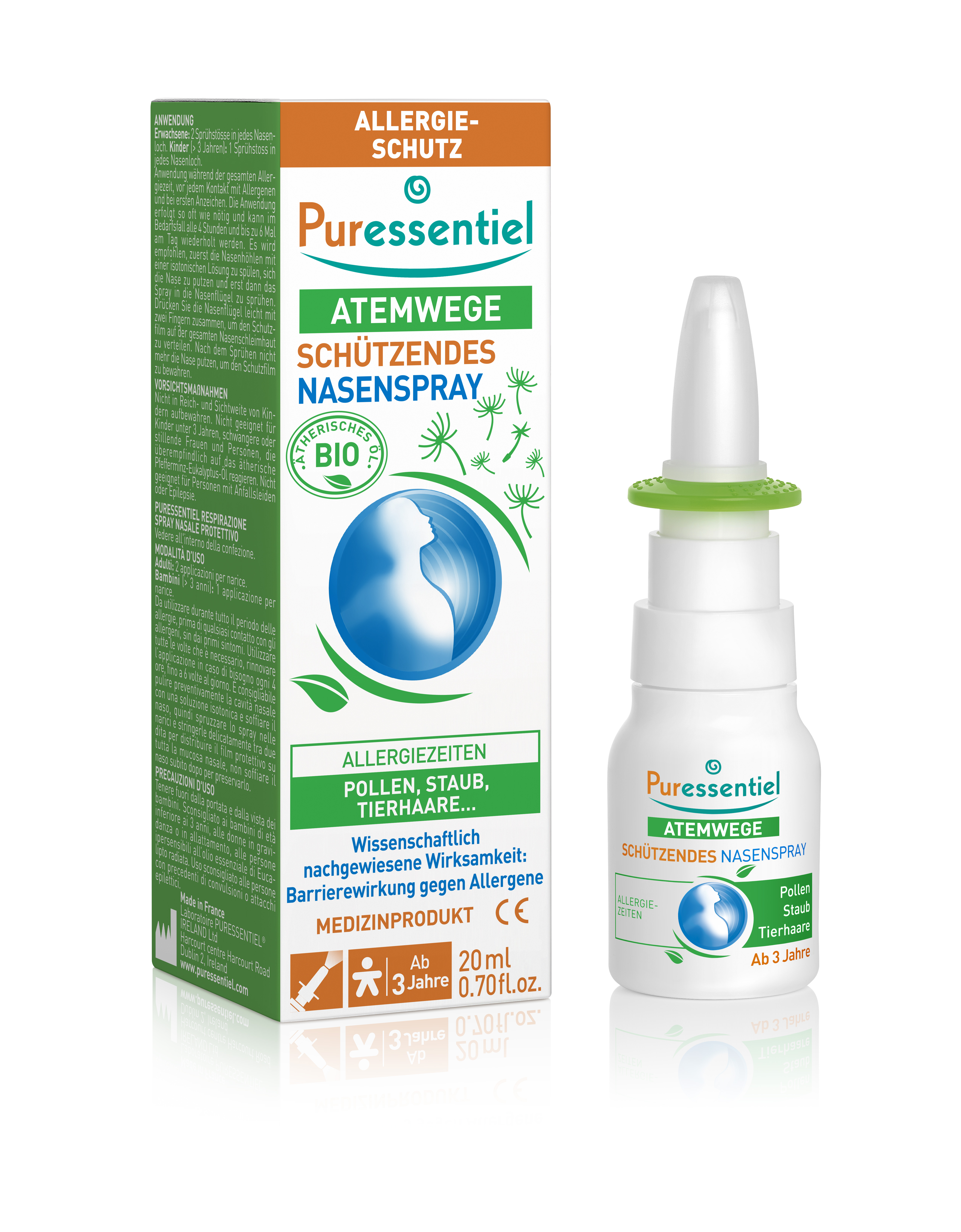 PURESSENTIEL Nasenspr Schutz gegen Allergien 20 ml
