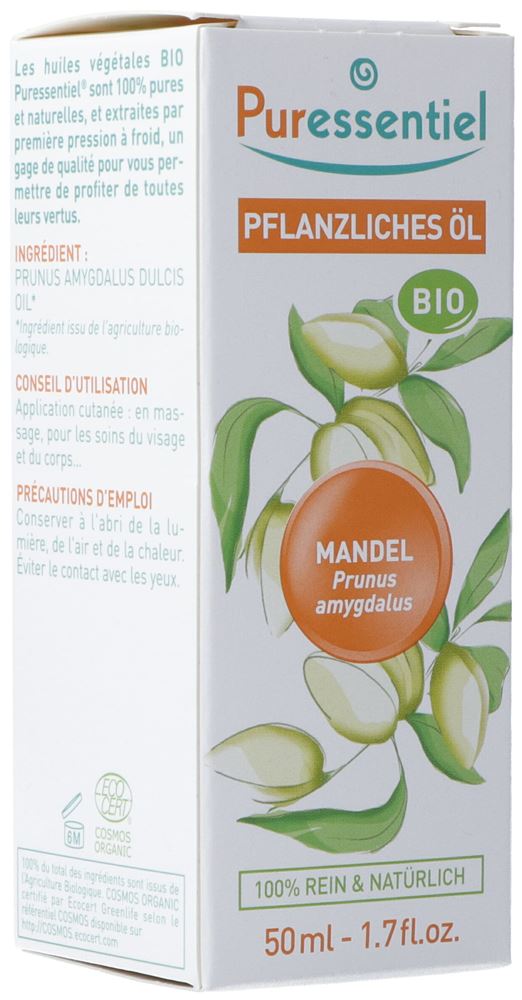 PURESSENTIEL Pflanzenöl Mandel Bio 50 ml