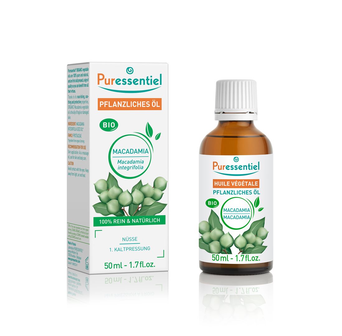 PURESSENTIEL Pflanzenöl Macademia Bio 50 ml