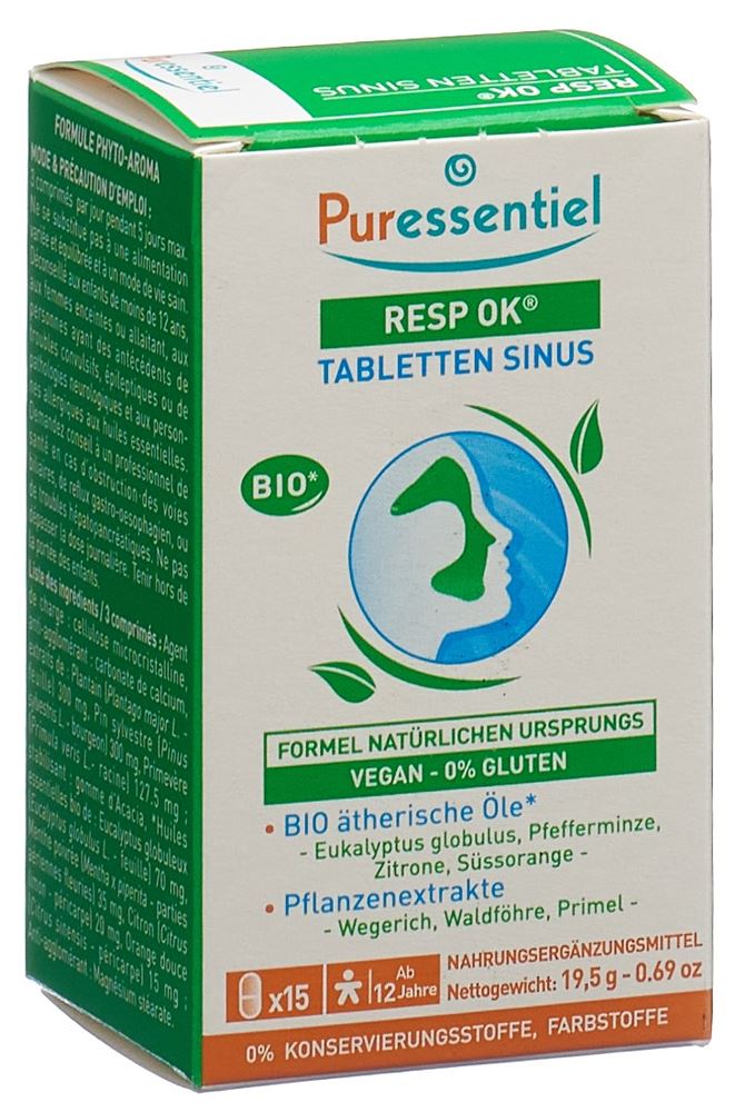 PURESSENTIEL Atemwege Tabl Sinus Ds 15 Stk