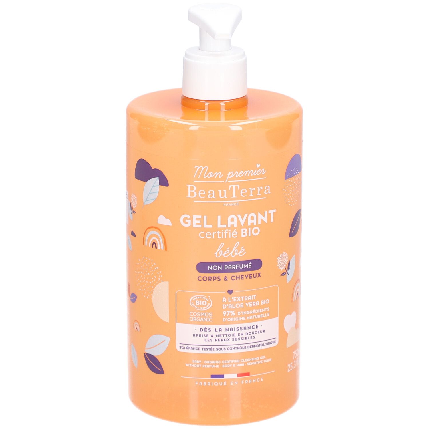 BEAUTERRA Baby Duschgel ohne Parf Bio 750 ml