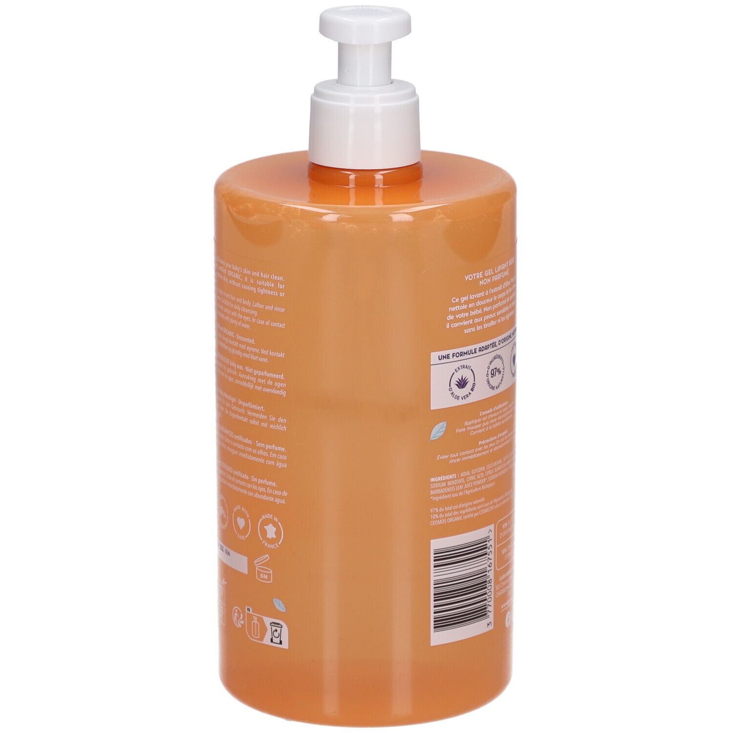 BEAUTERRA Baby Duschgel ohne Parf Bio 750 ml