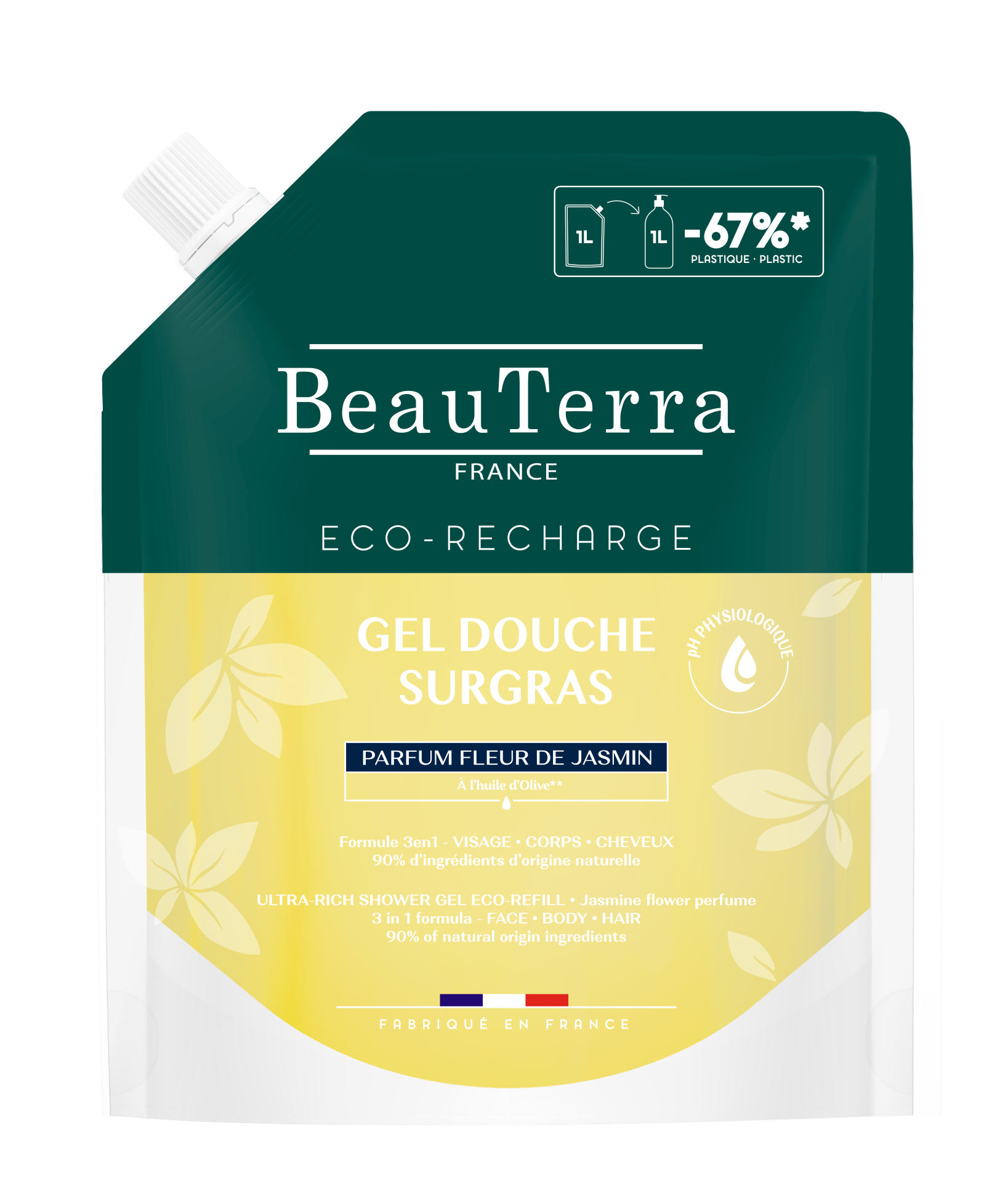 BEAUTERRA Duschgel reichhaltig Jasmin Btl 1000 ml