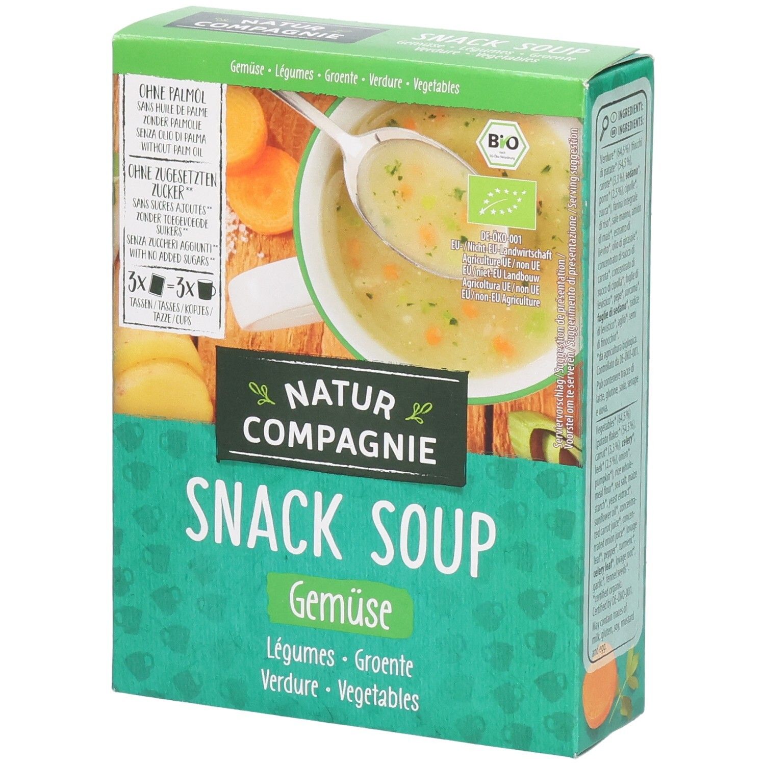 NATUR COMPAGNIE Instant Suppe Gemüse Bio 60 g