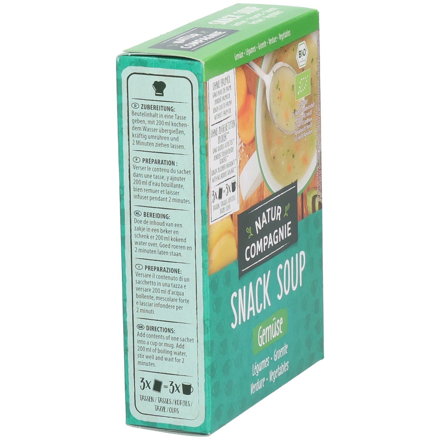 NATUR COMPAGNIE Instant Suppe Gemüse Bio 60 g