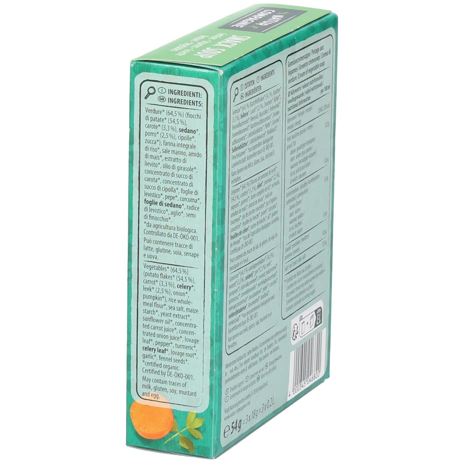 NATUR COMPAGNIE Instant Suppe Gemüse Bio 60 g