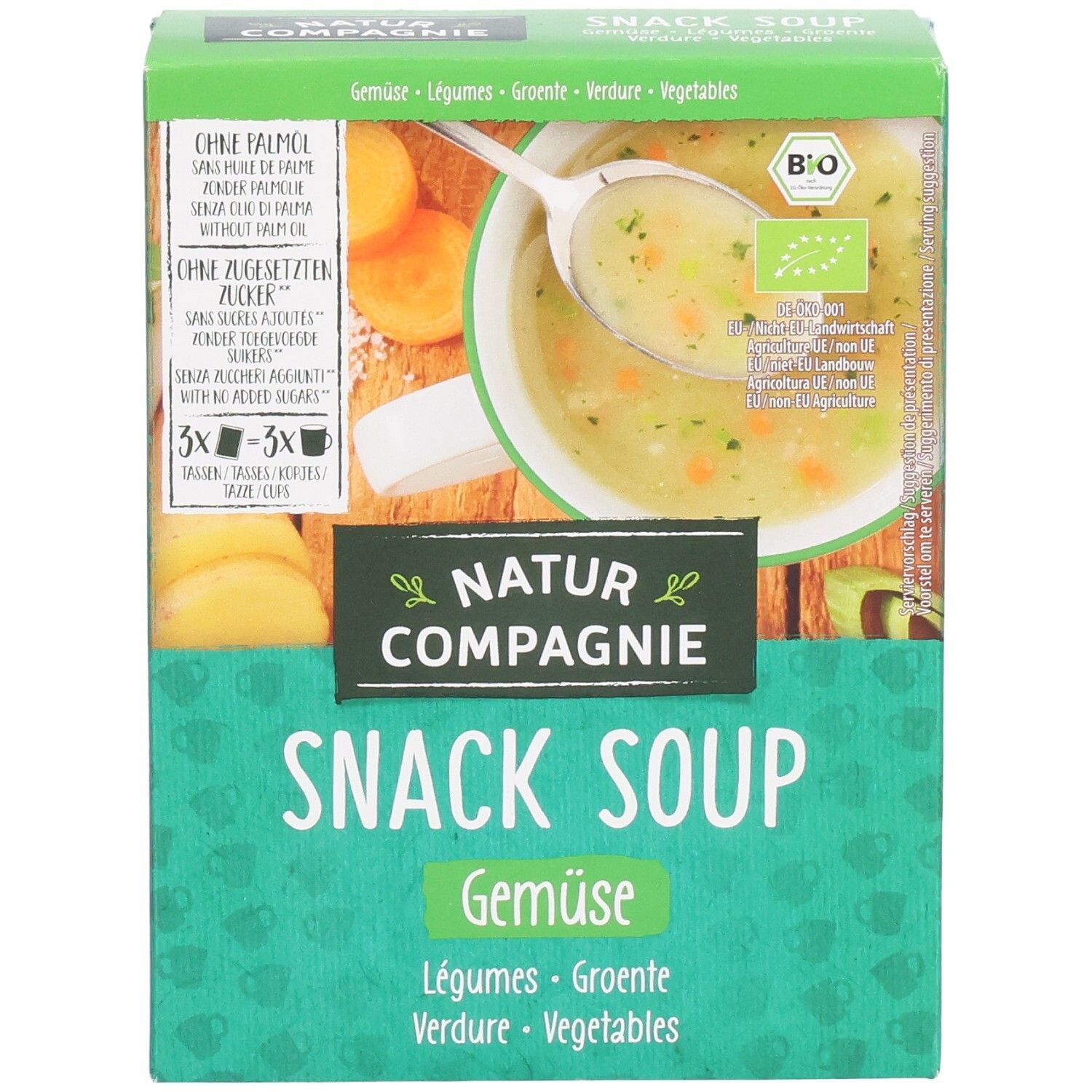 NATUR COMPAGNIE Instant Suppe Gemüse Bio 60 g