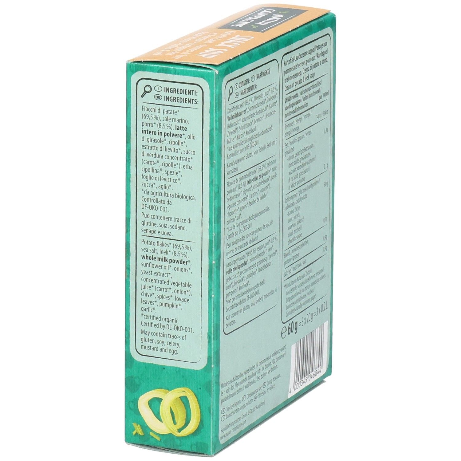 NATUR COMPAGNIE Instant Suppe Kart Lauch Bio 60 g