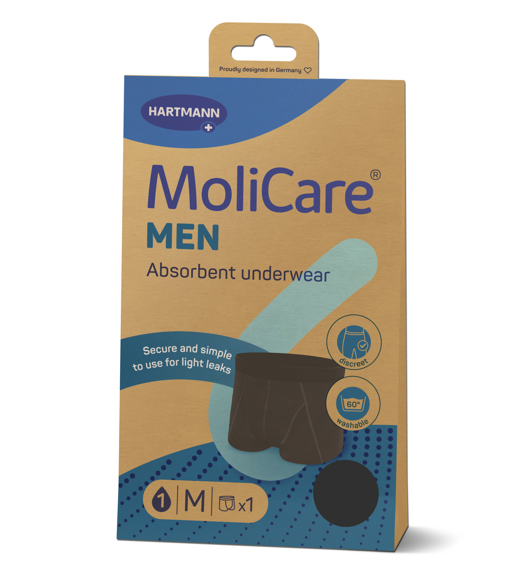MOLICARE Absorbent Underwear Men M + 5 Pads