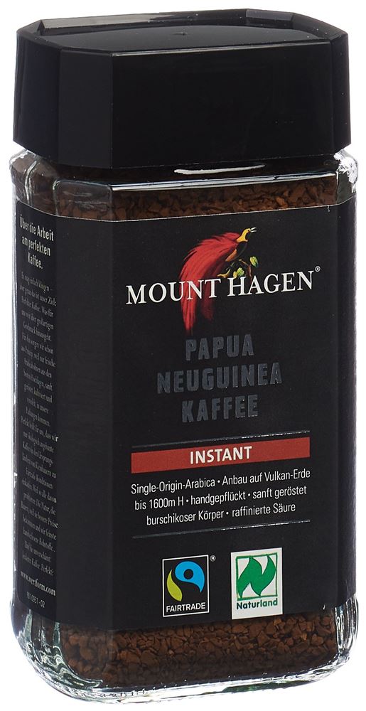 MOUNT HAGEN Kaffee instantané Bio Fairtrade 100 g