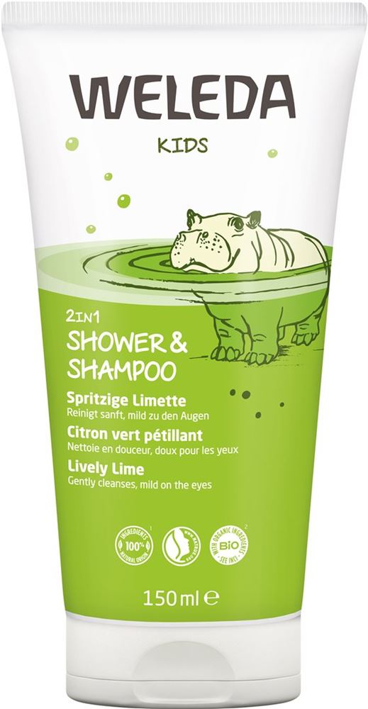 WELEDA KIDS 2in1 Shower&Shampoo Limette 150 ml